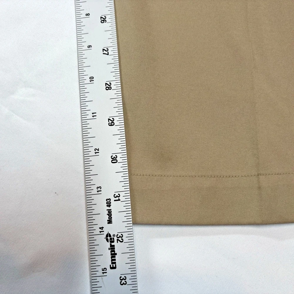 Nike Golf Pants Mens 34x32 Khaki Fit Dry Flat Front Straight Leg 319685-235